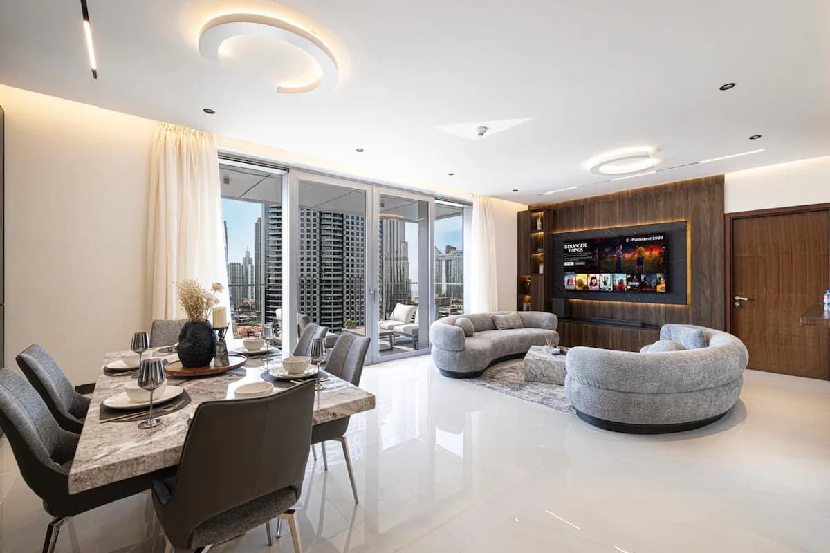 2 Bedroom Furnished Apartment with Burj Khalifa & Fountain View | Boulevard Point — photo 3