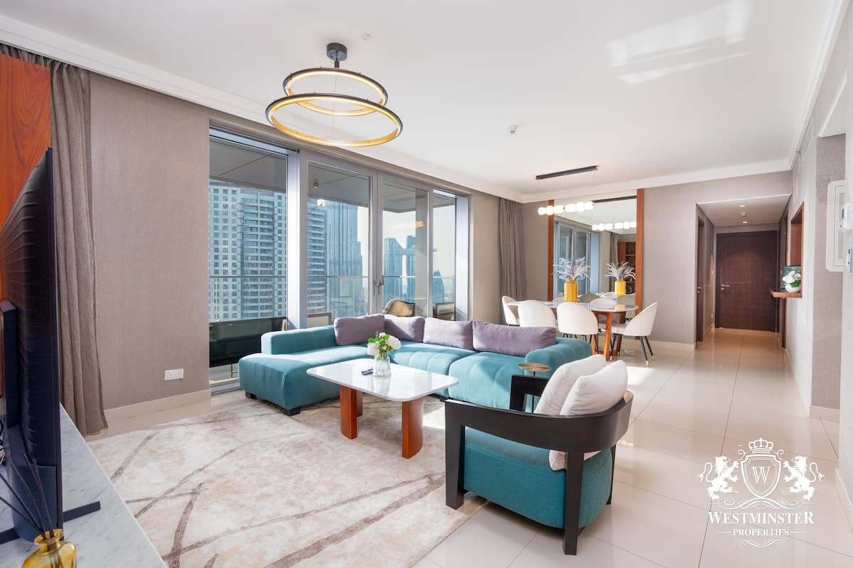 3 Bedroom Furnished Apartment with Full Burj Khalifa View | Boulevard Point — photo 3