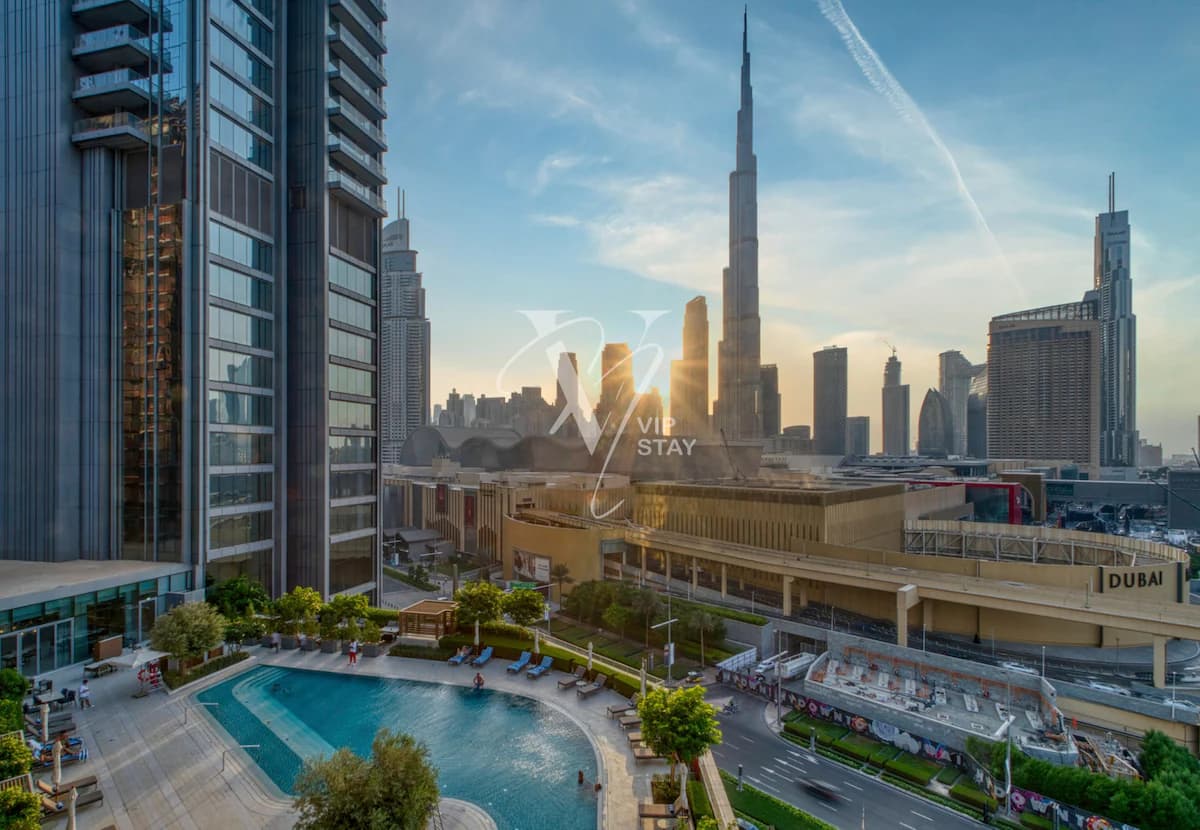 3 Bedroom Furnished Apartment with Burj Khalifa View | Vida Residences Dubai Mall