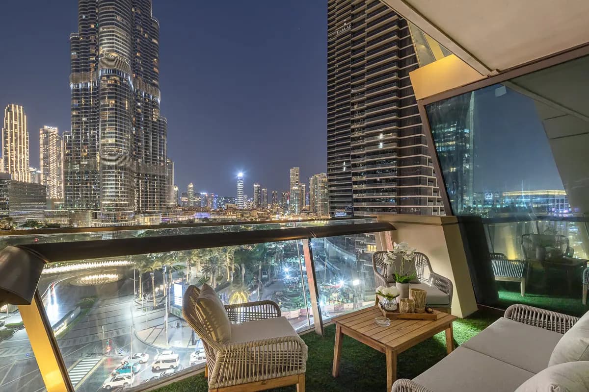 1 Bedroom Furnished Apartment with Burj Khalifa View | Burj Vista