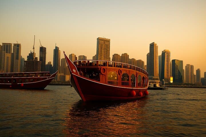 Dhow dinner cruise on Dubai Marina with buffet and entertainment — Kids-friendly things to do in Ajman