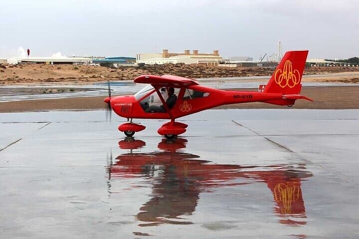 Microlight flying over Ras Al Khaimah's desert and coast — Adventure things to do in Ras Al Khaimah